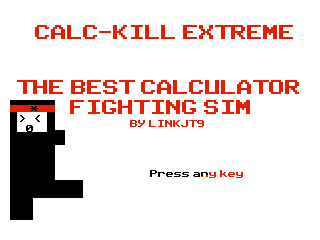 Gif of a blocky calculator fighting other calculators
